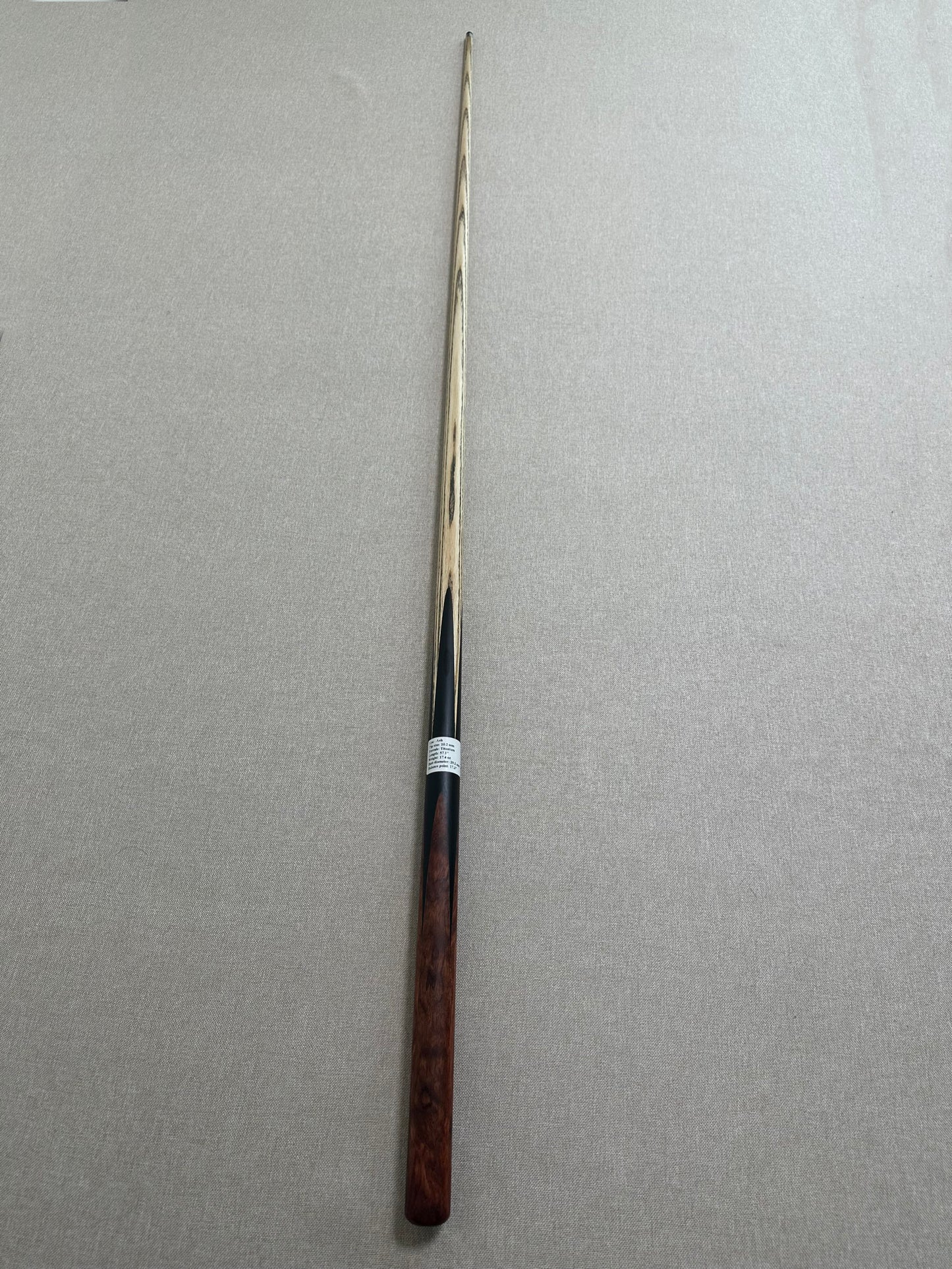 Handmade Pro One Piece Black Ebony Cue 10.2 mm Tip
