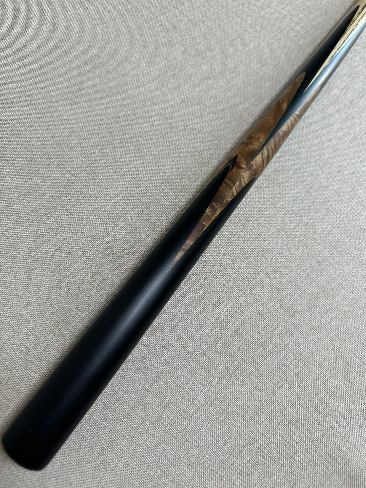 Handmade Pro One Piece Black Ebony Cue 10.3 mm Tip