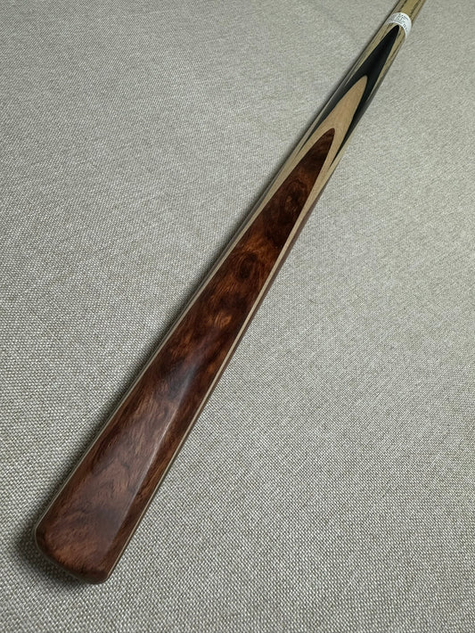 Handmade Pro One Piece Black Ebony Cue 9.4 mm Tip