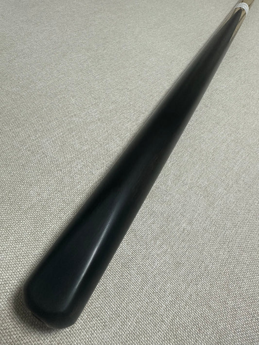 Handmade Pro One Piece Black Ebony Cue 9.5mm Tip