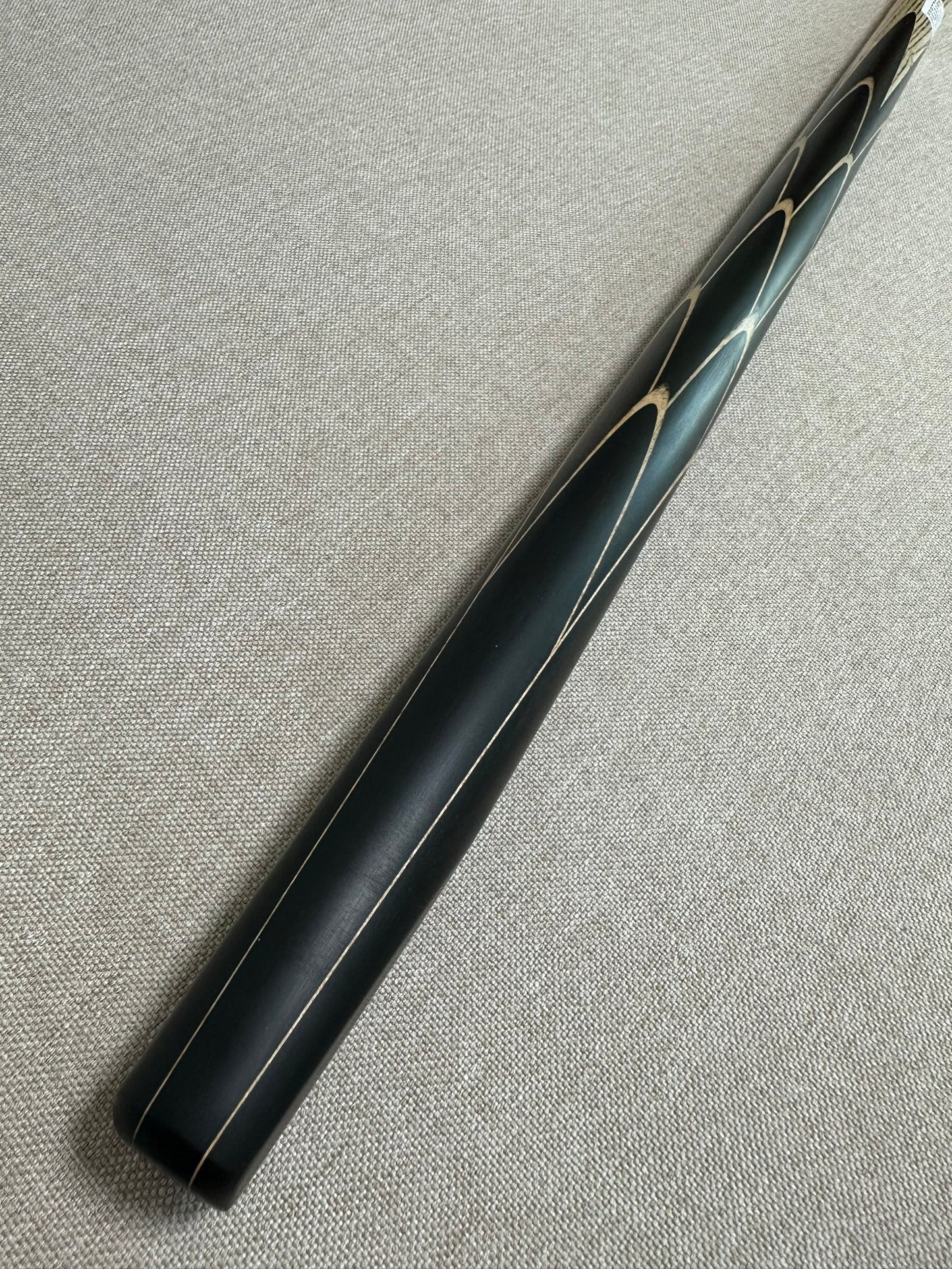 Handmade Pro One Piece Black Ebony Cue 10mm Tip