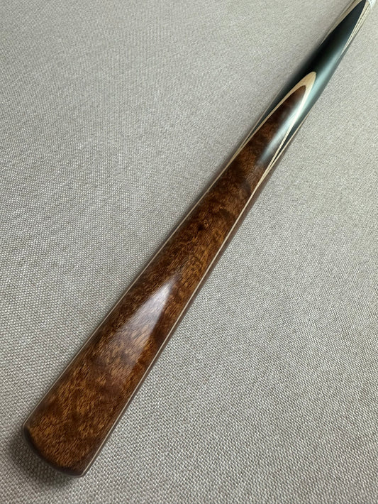 Handmade Pro One Piece Black Ebony Cue 10.4 mm Tip