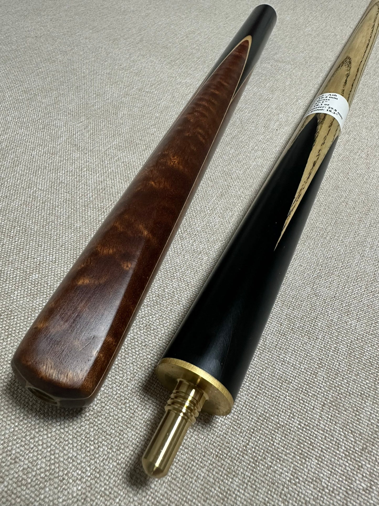 Handmade Pro 3/4 Jointed Black Ebony Cue 10.2 mm Tip