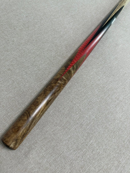 Handmade Pro One Piece Black Ebony Cue 10.3 mm Tip