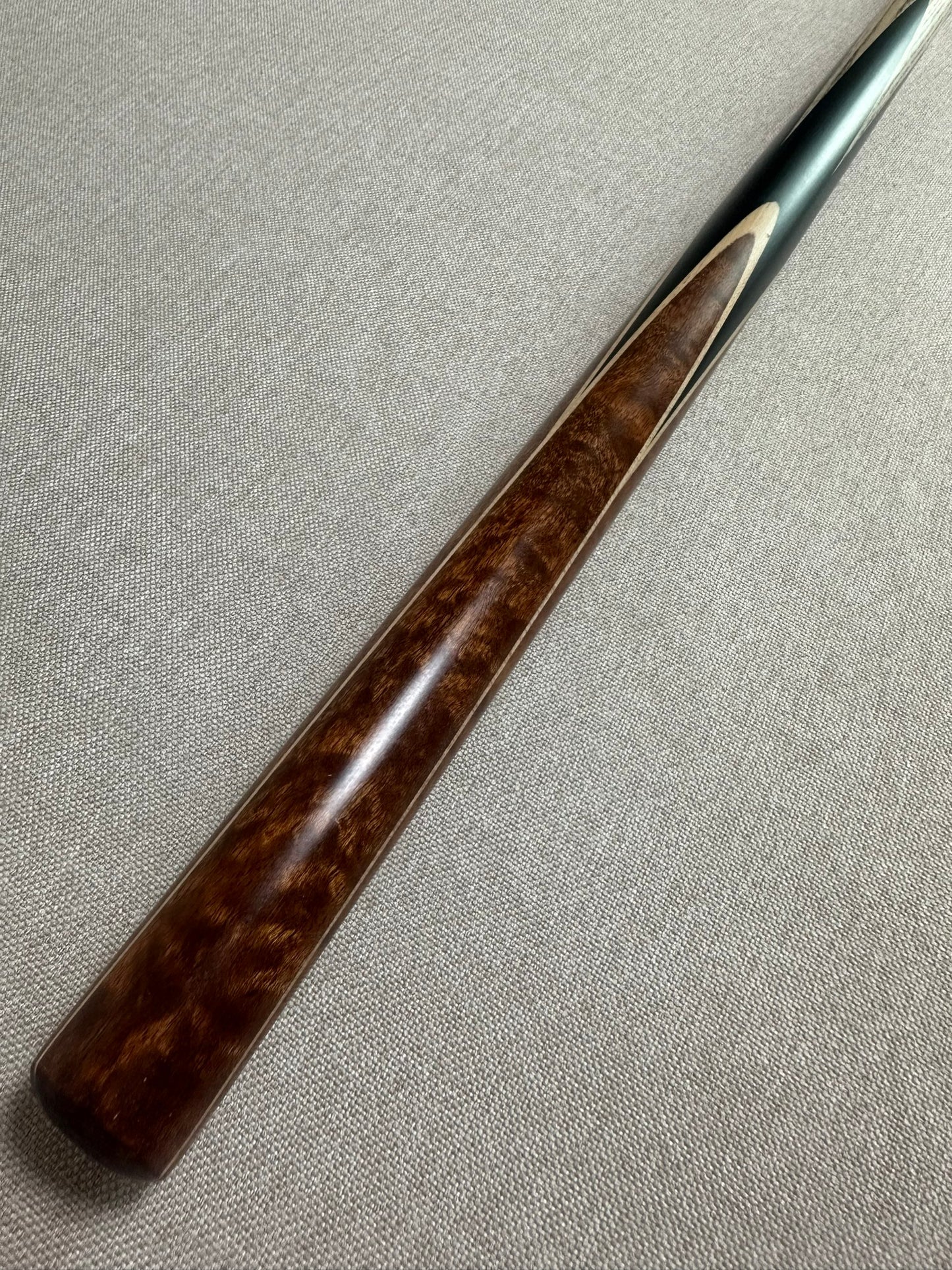 Handmade Pro One Piece Black Ebony Cue 10.4 mm Tip