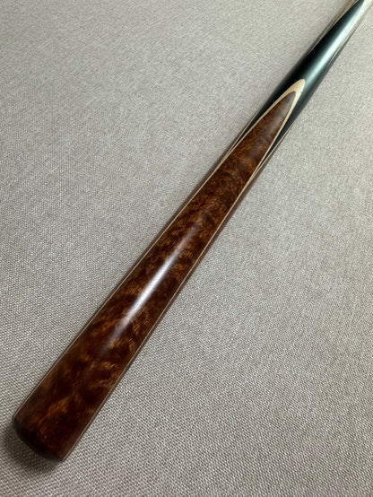 Handmade Pro One Piece Black Ebony Cue 10.4 mm Tip