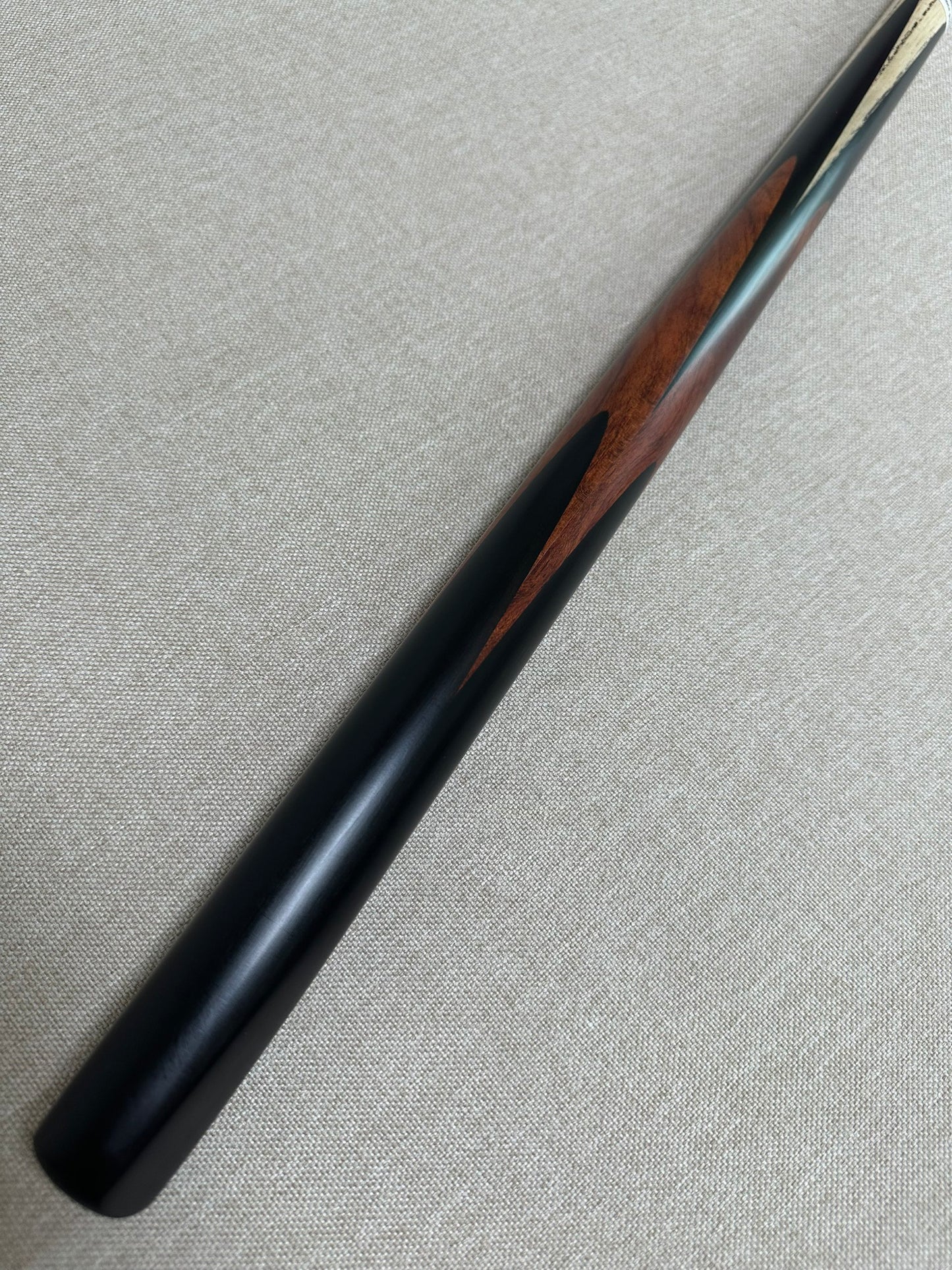 Handmade Pro One Piece Black Ebony Cue 10.3mm Tip