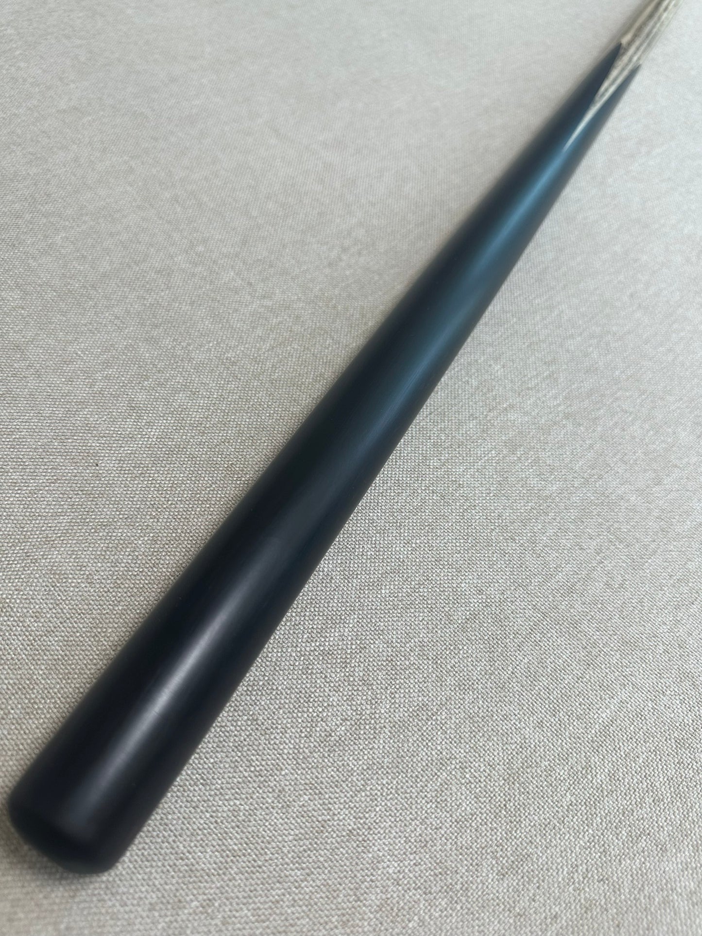 Handmade Pro One Piece Black Ebony Cue 9mm Tip