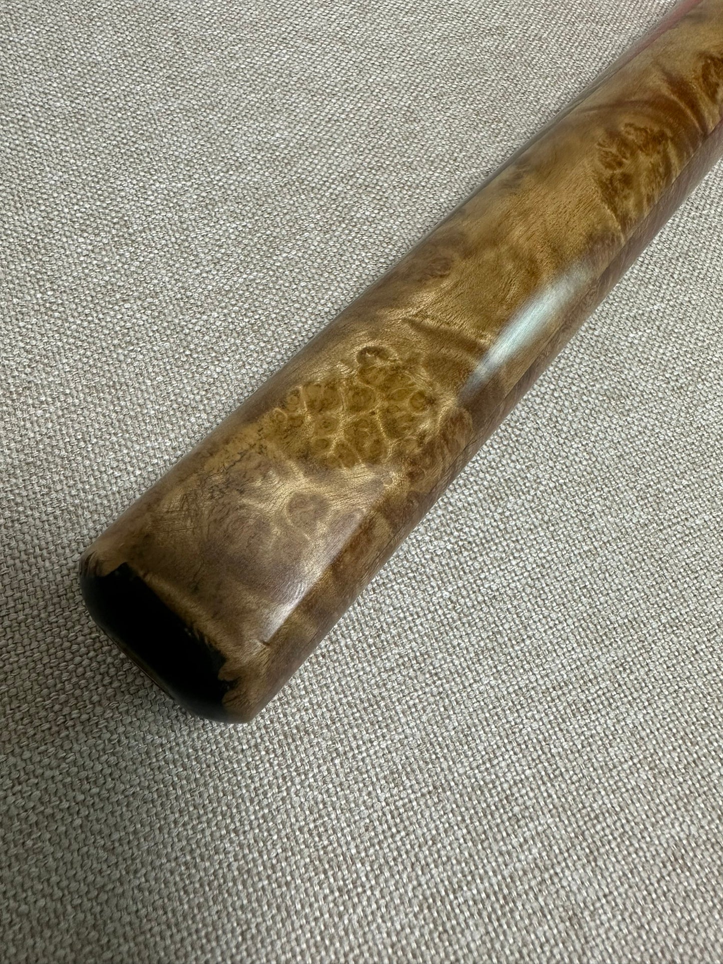 Handmade Pro One Piece Black Ebony Cue 10.3 mm Tip