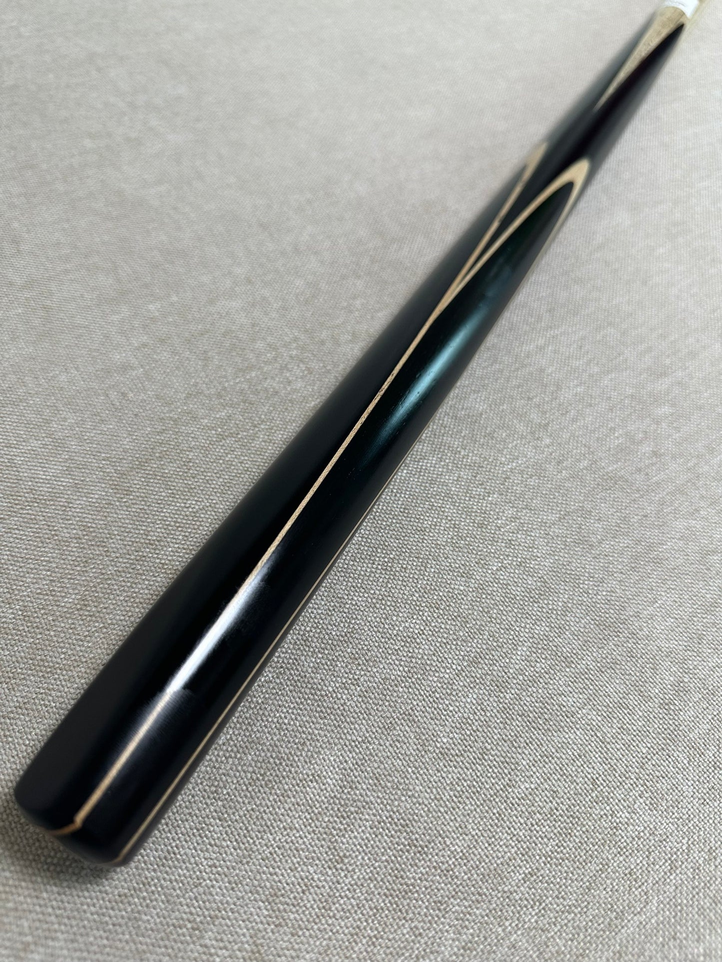 Handmade Pro One Piece Black Ebony Cue 10.2 mm Tip