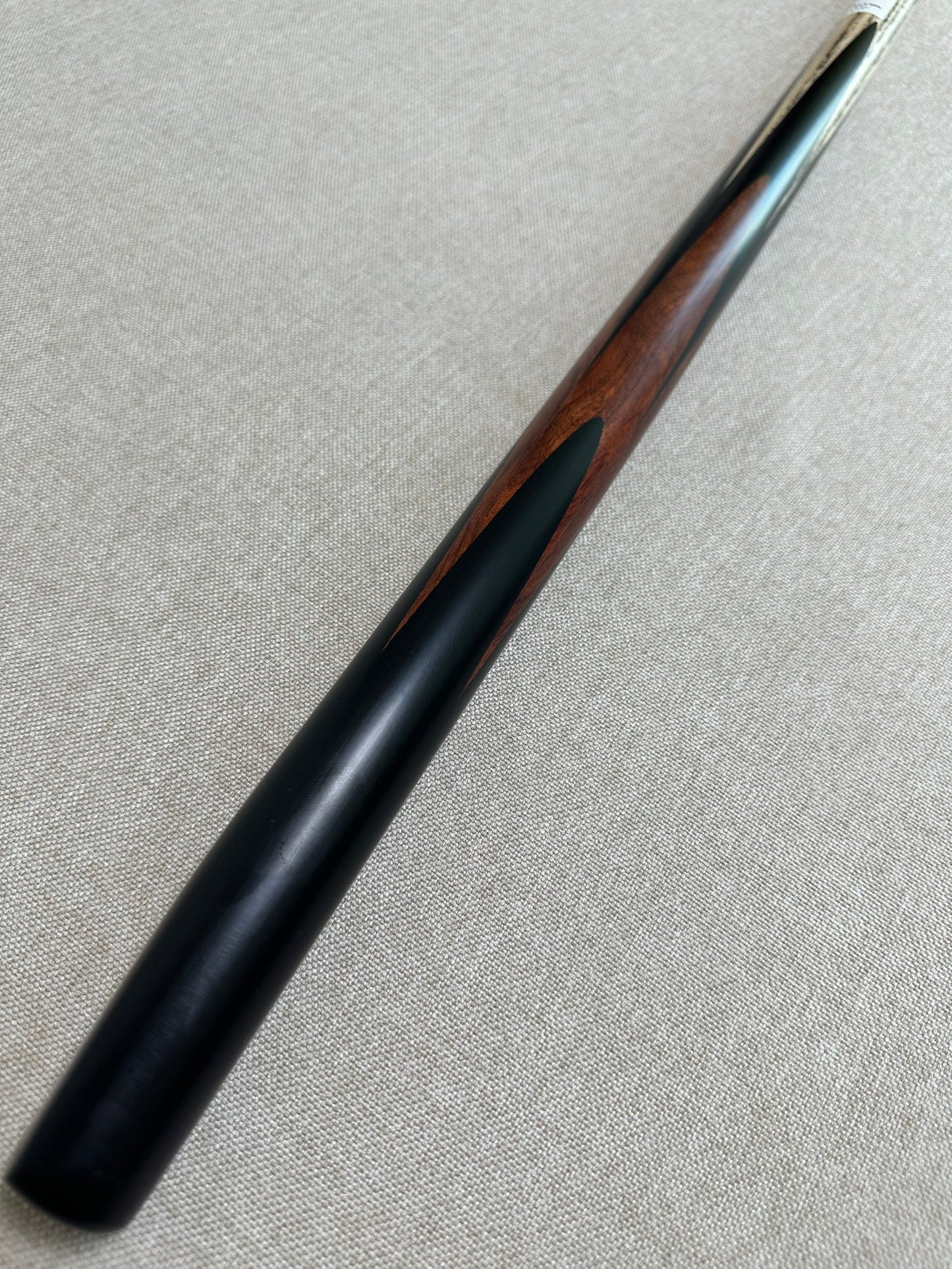 Handmade Pro One Piece Black Ebony Cue 10.2mm Tip
