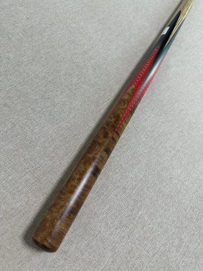 Handmade Pro One Piece Black Ebony Cue 10.3 mm Tip
