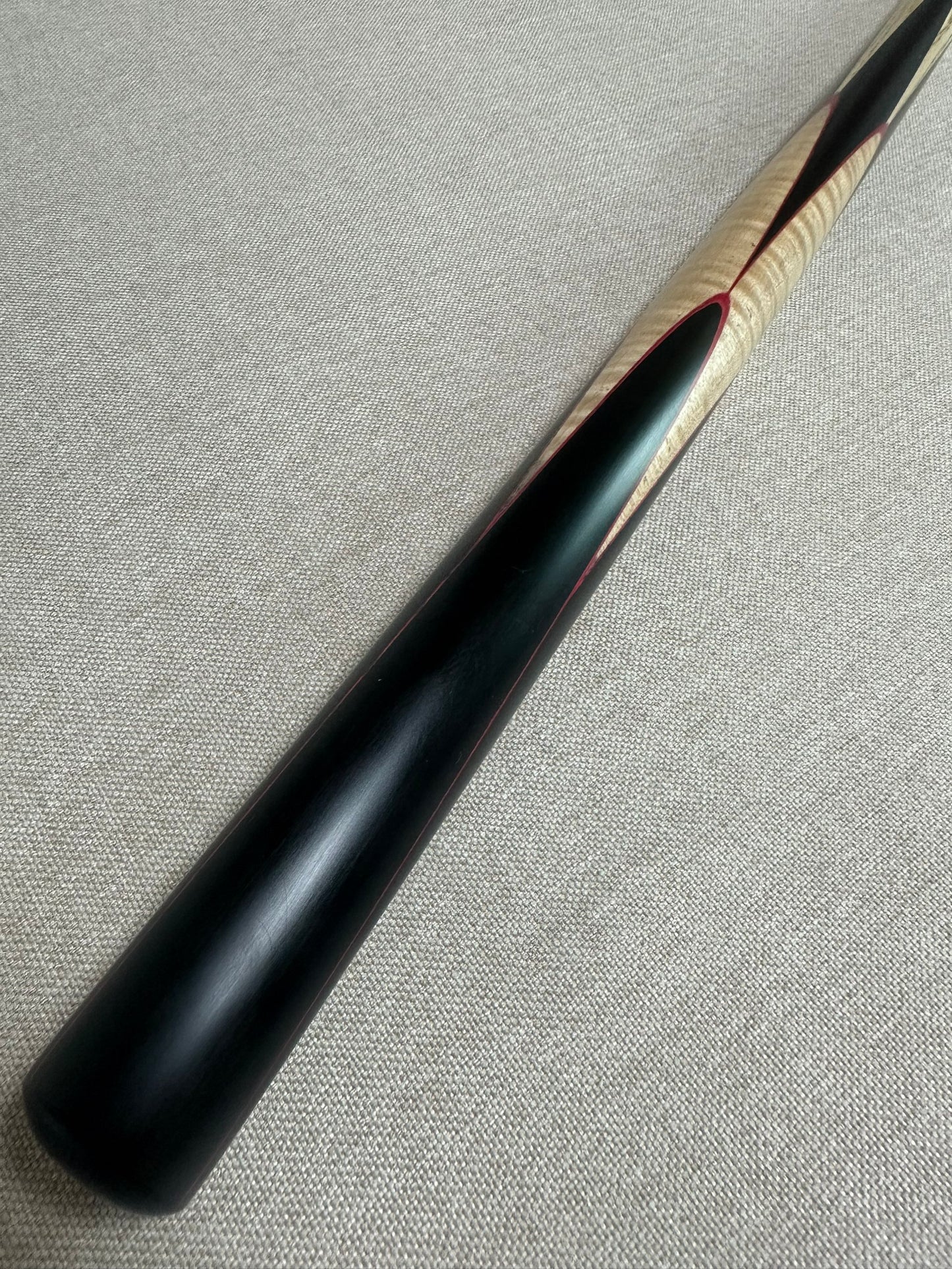 Handmade Pro One Piece Black Ebony Cue 10.2mm Tip