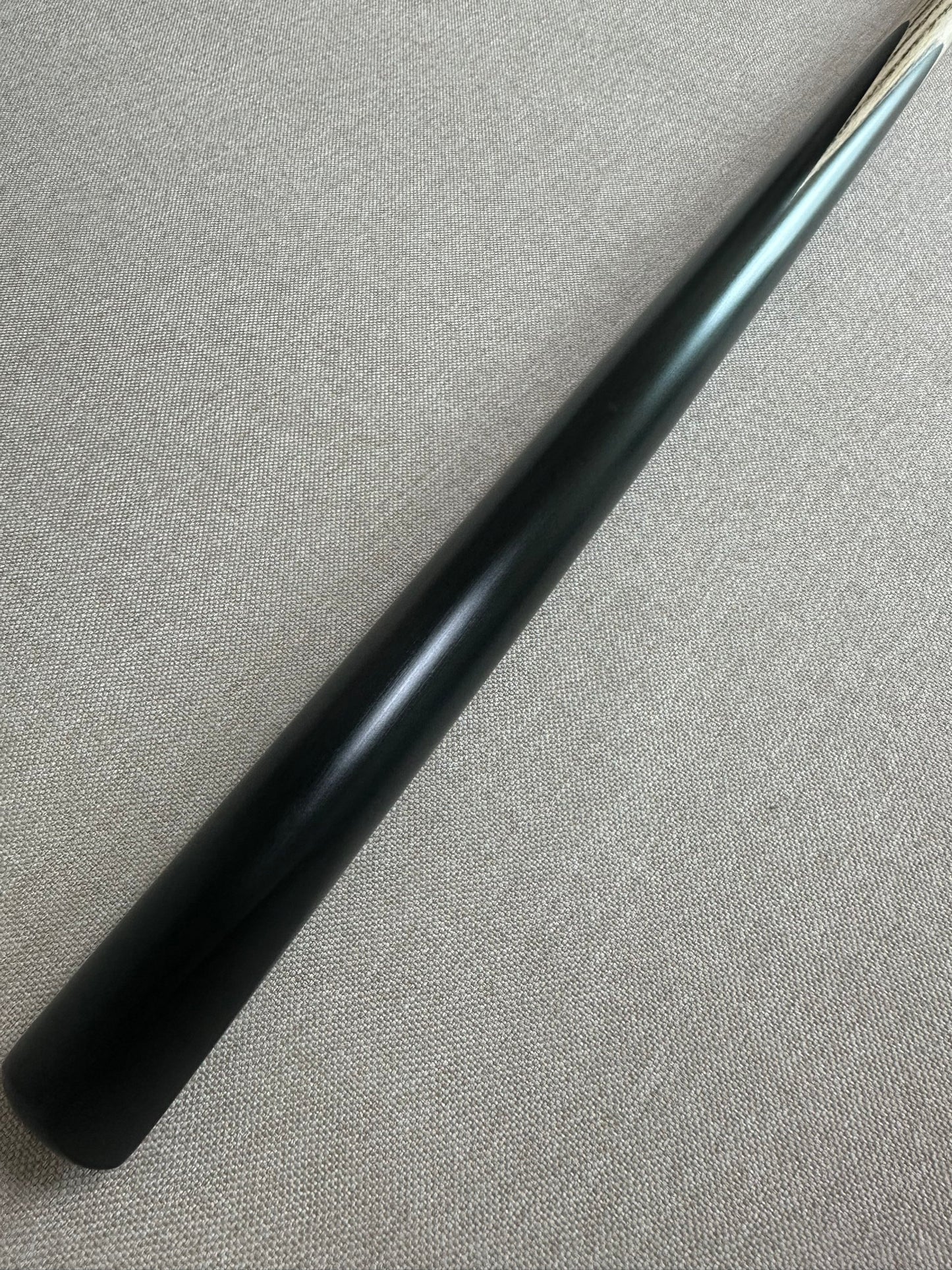 Handmade Pro One Piece Black Ebony Cue 9.4mm Tip