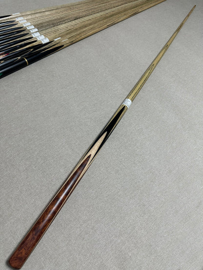 Handmade Pro One Piece Black Ebony Cue 9.4 mm Tip