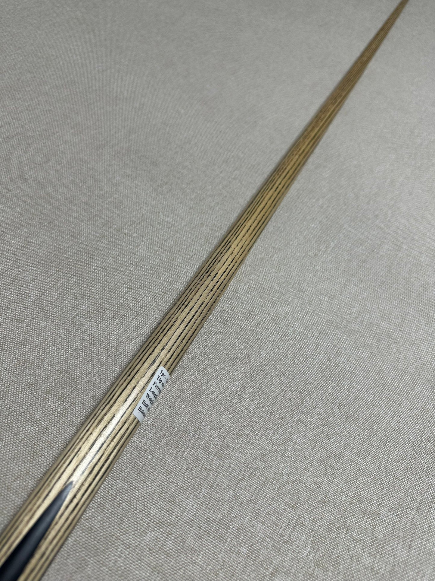 Handmade Pro One Piece Black Ebony Cue 9mm Tip