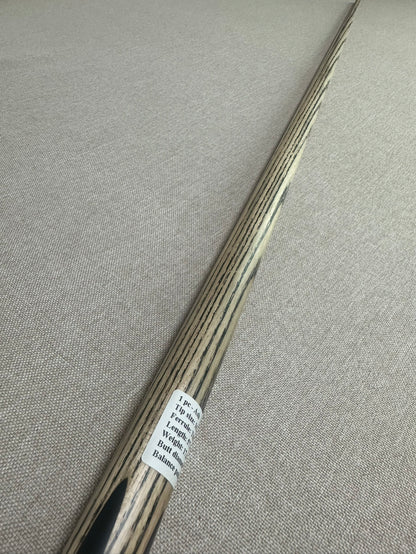 Handmade Pro One Piece Black Ebony Cue 10.4mm Tip