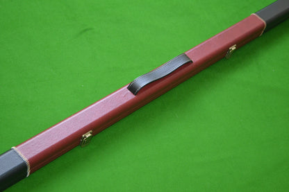 ONE PIECE SLIM BLUE/BLACK SNOOKER CUE CASE STUD ENDS ML1G