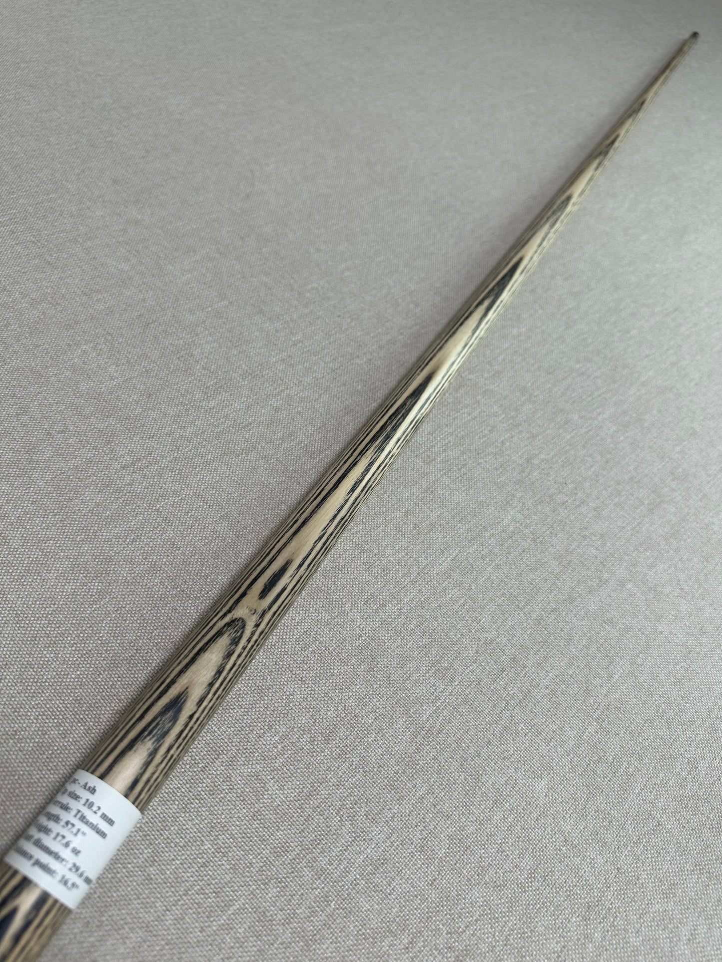 Handmade Pro One Piece Black Ebony Cue 10.2 mm Tip