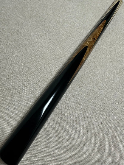 Handmade Pro One Piece Black Ebony Cue 10.1 mm Tip