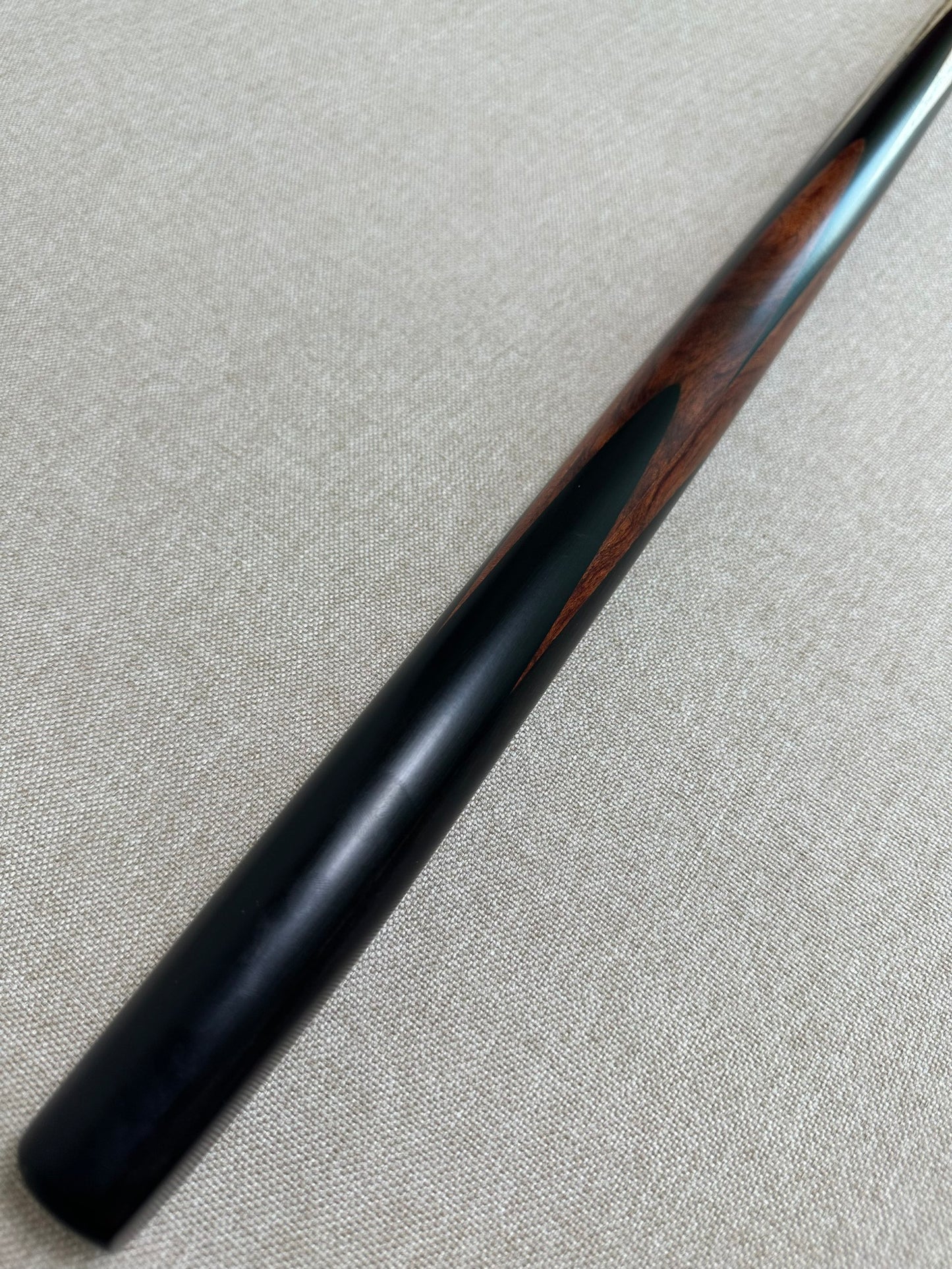 Handmade Pro One Piece Black Ebony Cue 10.2mm Tip
