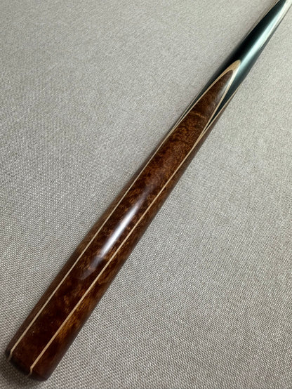 Handmade Pro One Piece Black Ebony Cue 10.4 mm Tip