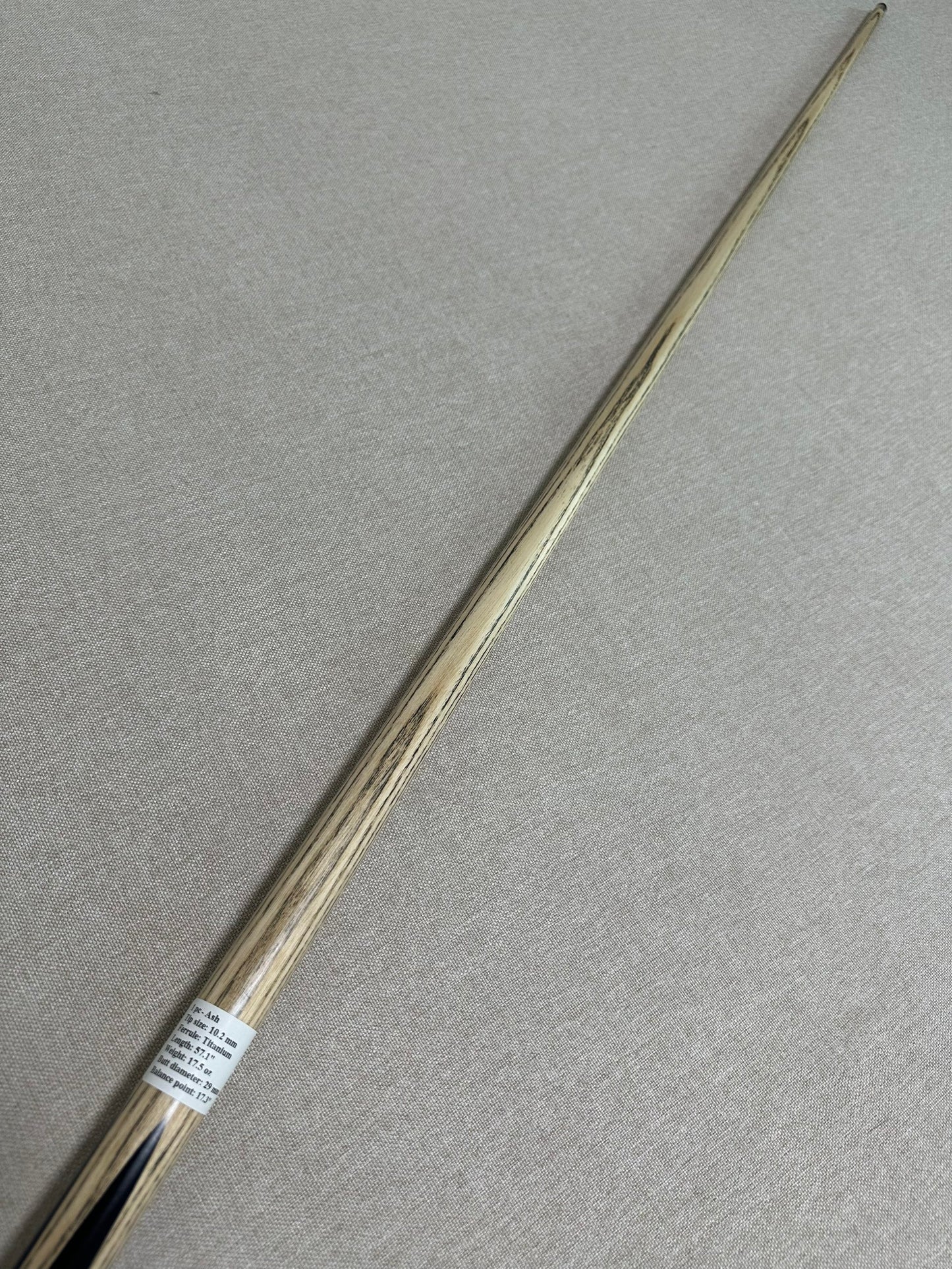 Handmade Pro One Piece Black Ebony Cue 10.2 mm Tip