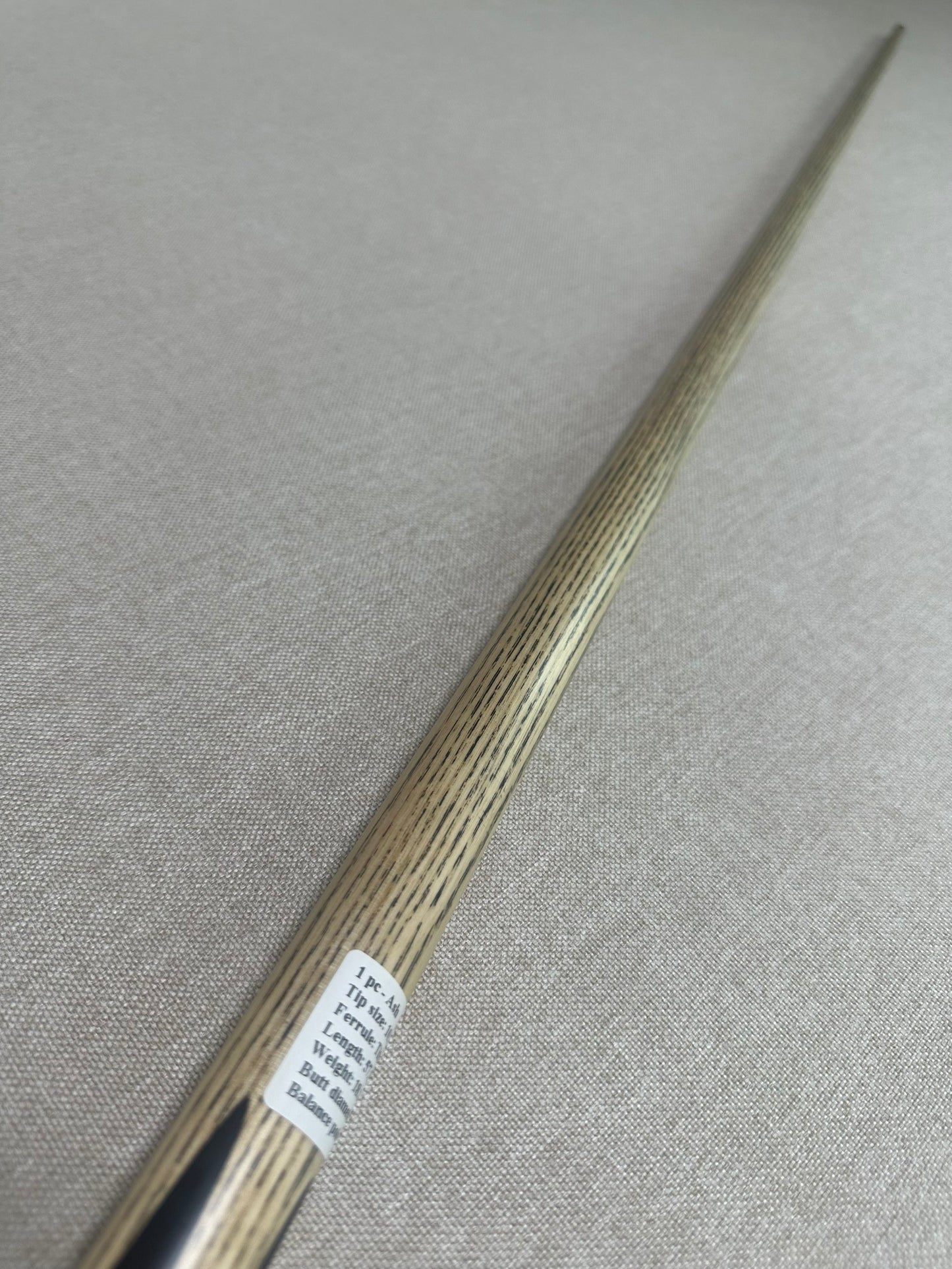 Handmade Pro One Piece Black Ebony Cue 10.2mm Tip