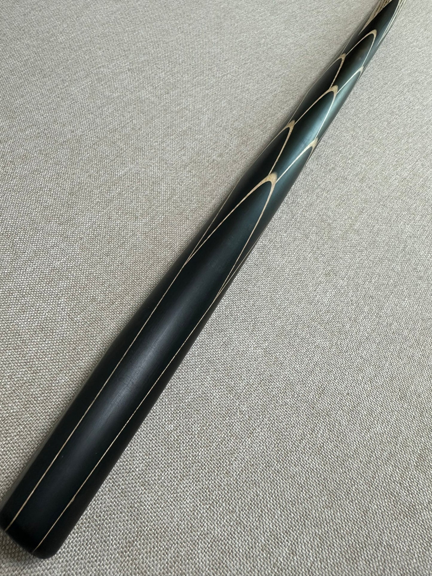 Handmade Pro One Piece Black Ebony Cue 10mm Tip