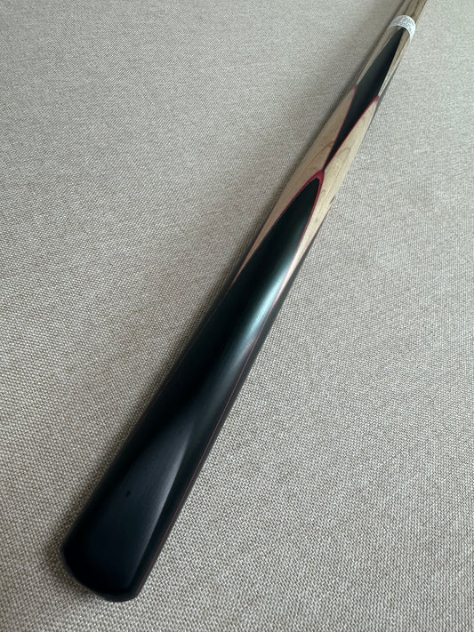 Handmade Pro One Piece Black Ebony Cue 10.4mm Tip