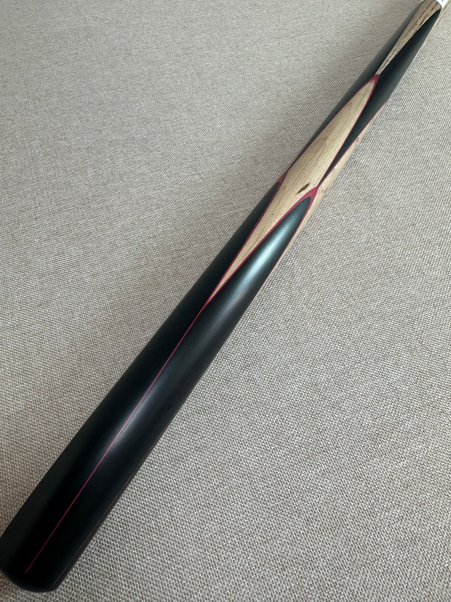 Handmade Pro One Piece Black Ebony Cue 10.4mm Tip