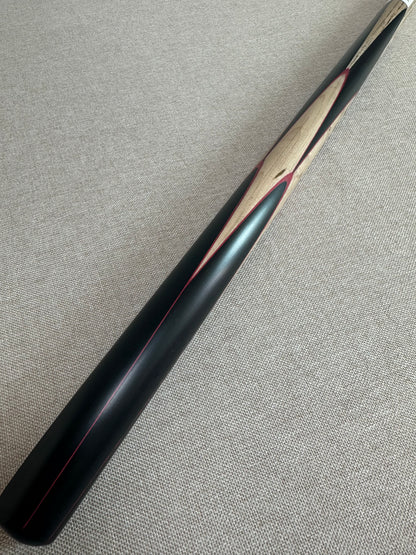 Handmade Pro One Piece Black Ebony Cue 10.4mm Tip