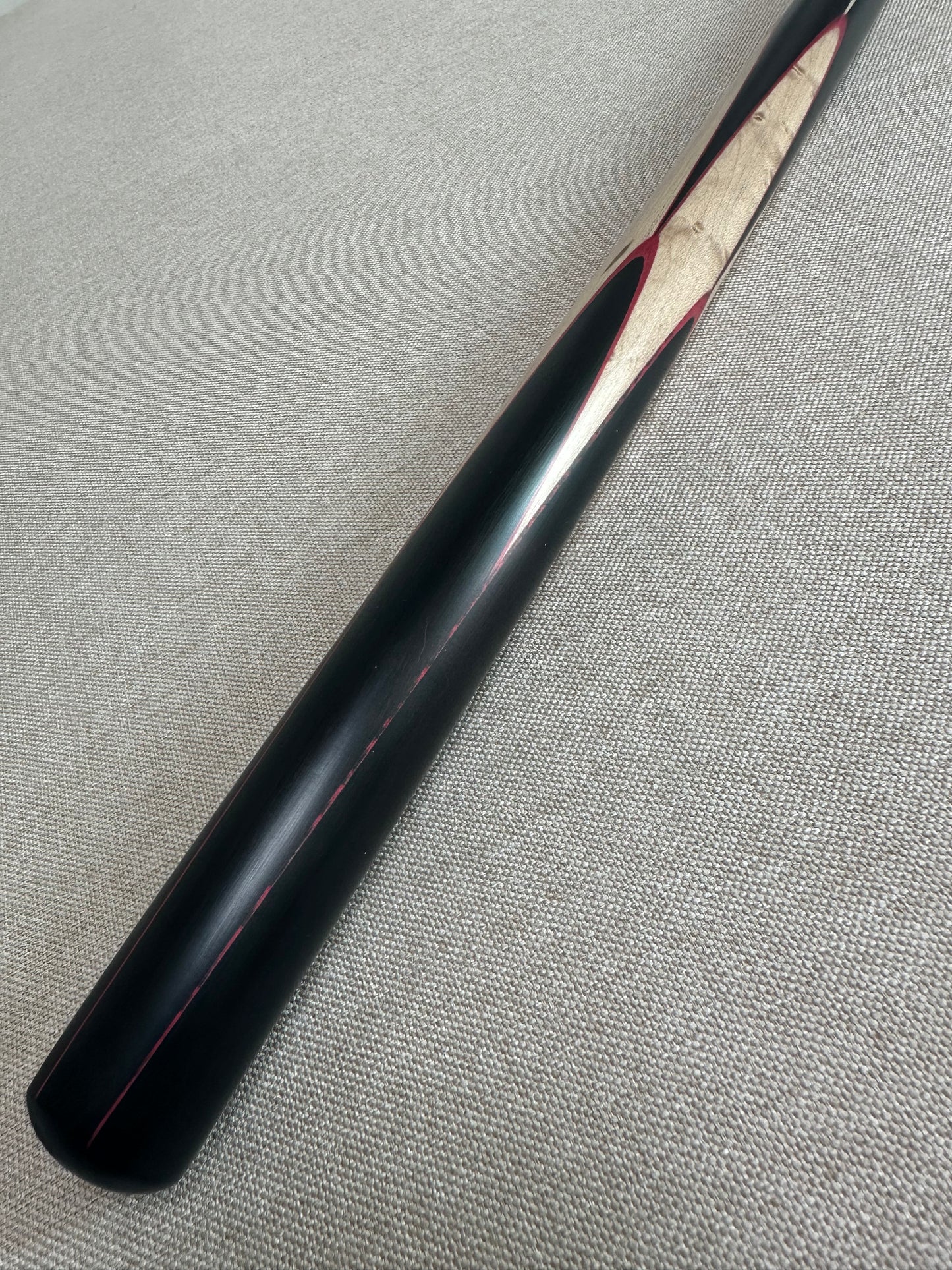 Handmade Pro One Piece Black Ebony Cue 10.4mm Tip