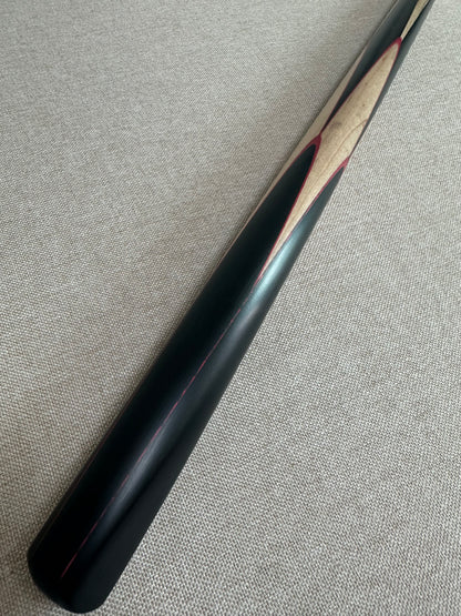 Handmade Pro One Piece Black Ebony Cue 10.4mm Tip