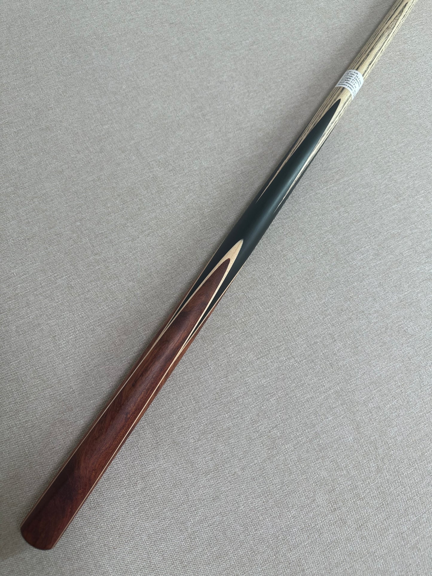 Handmade Pro One Piece Black Ebony Cue 10.3mm Tip