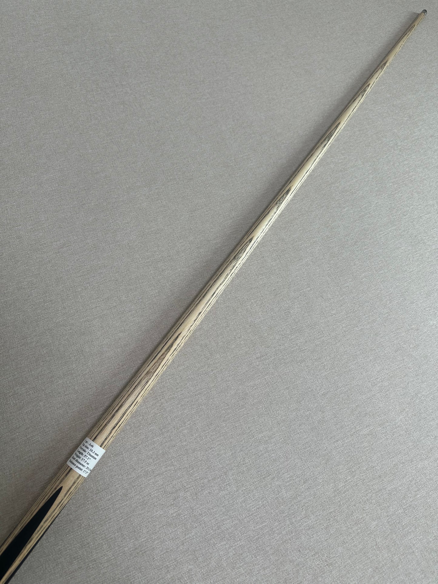 Handmade Pro One Piece Black Ebony Cue 10.3mm Tip