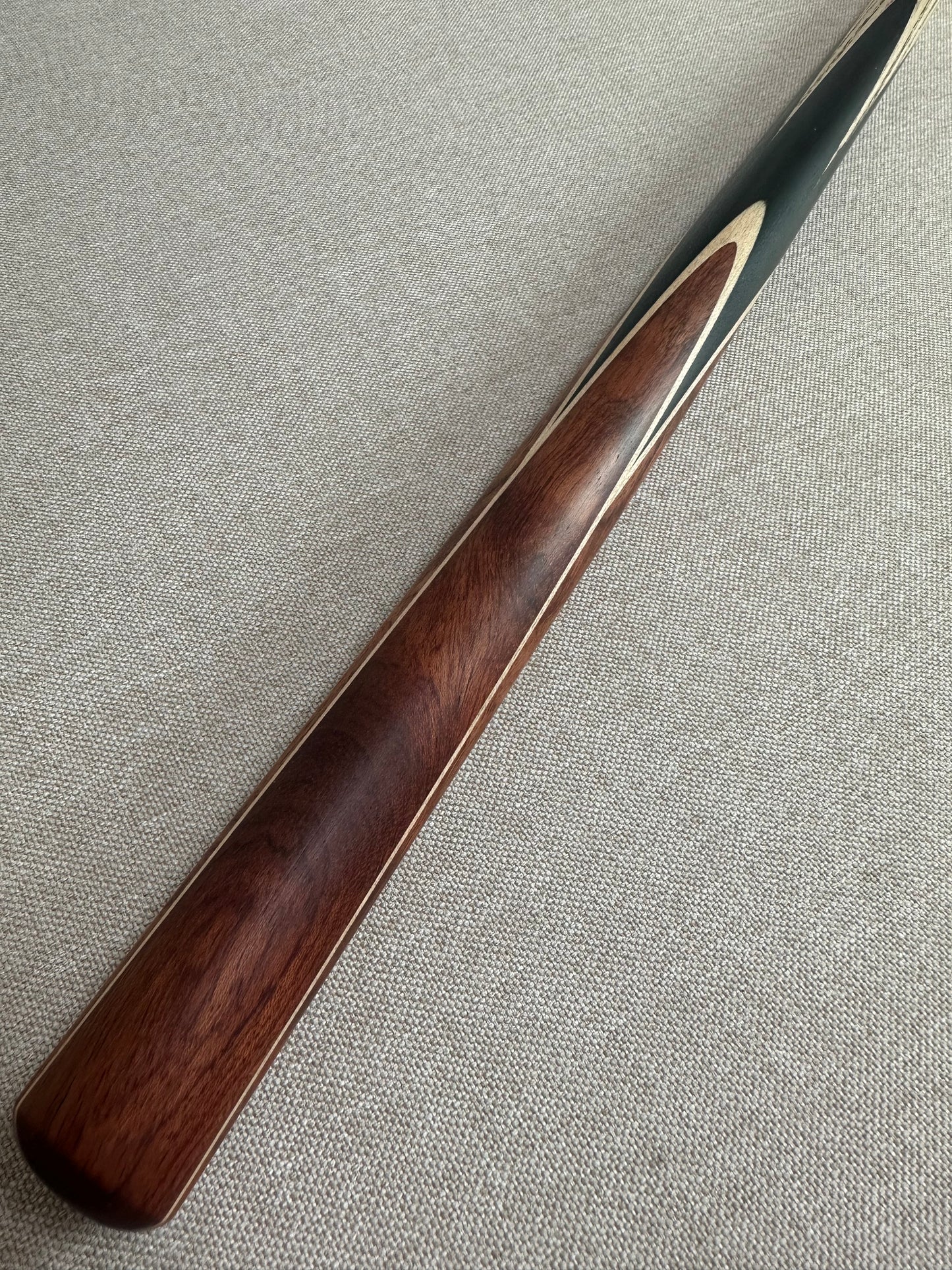 Handmade Pro One Piece Black Ebony Cue 10.3mm Tip