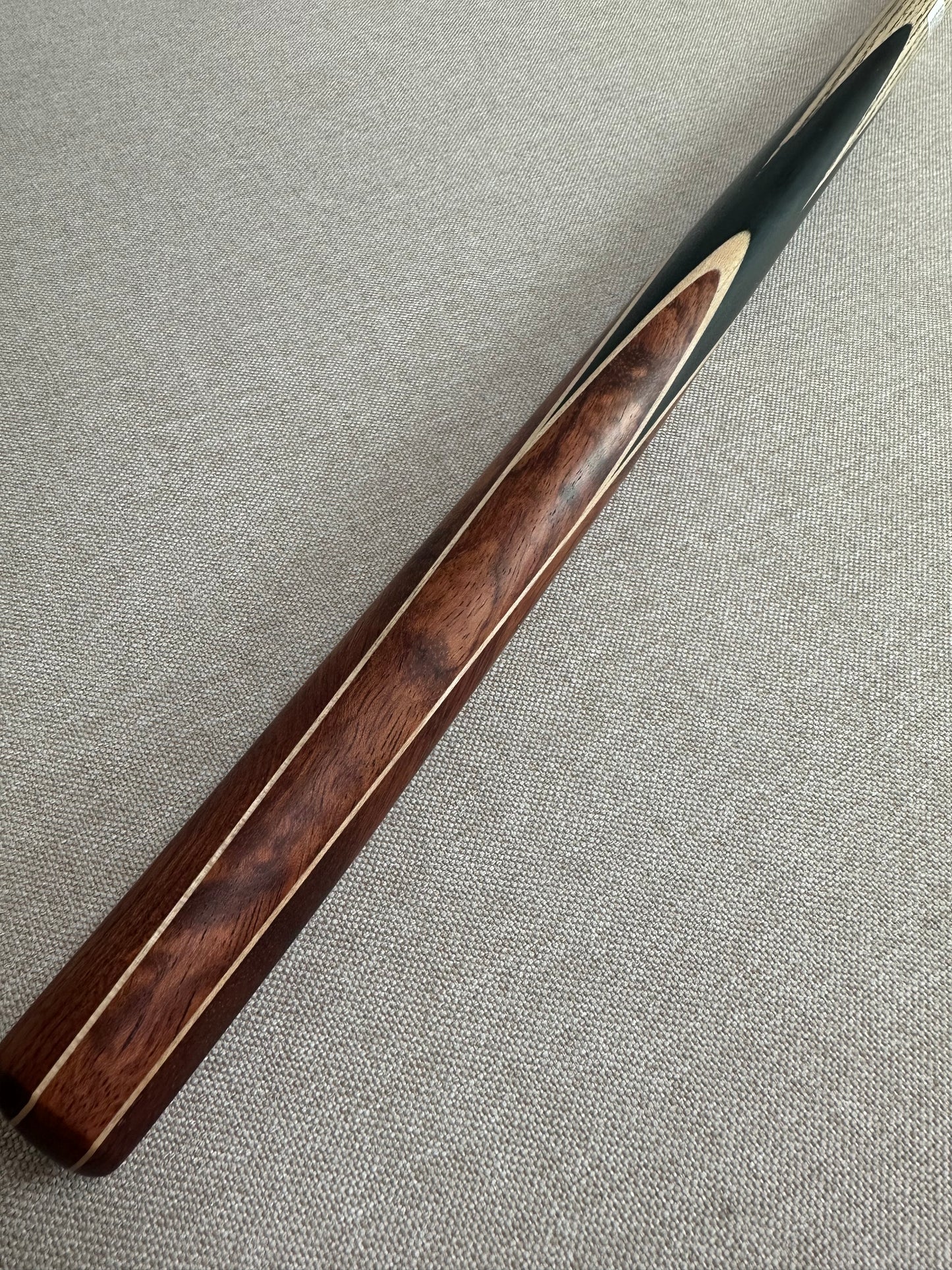 Handmade Pro One Piece Black Ebony Cue 10.3mm Tip