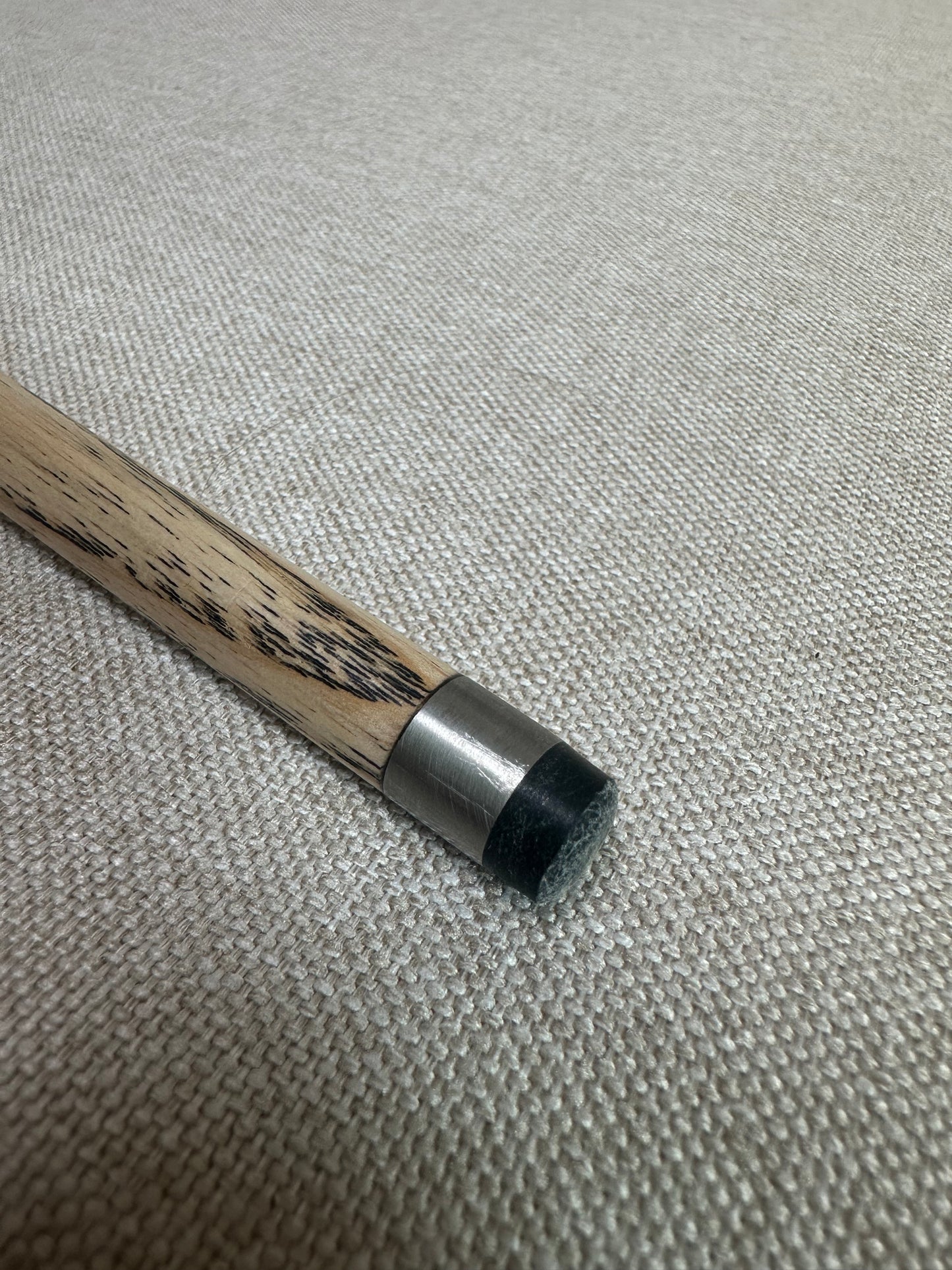 Handmade Pro One Piece Black Ebony Cue 10.4 mm Tip
