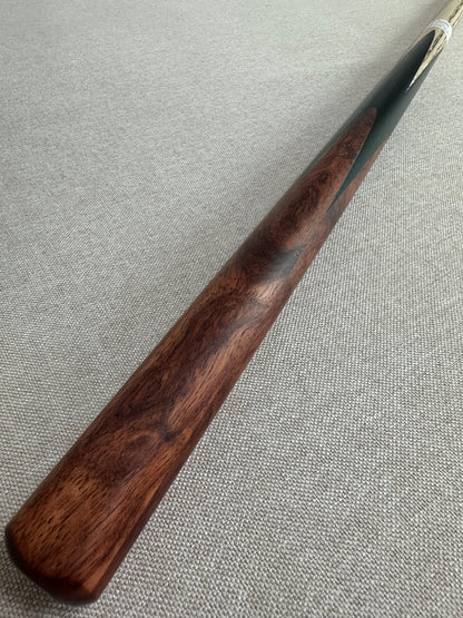 Handmade Pro One Piece Black Ebony Cue 10.4 mm Tip