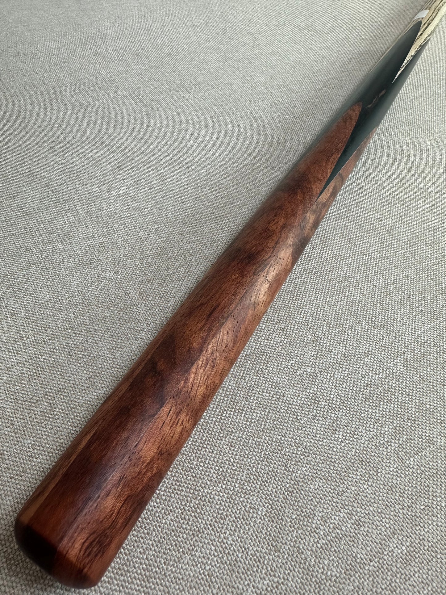 Handmade Pro One Piece Black Ebony Cue 10.4 mm Tip