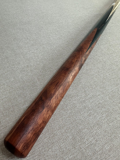 Handmade Pro One Piece Black Ebony Cue 10.4 mm Tip