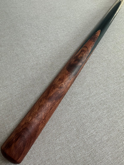 Handmade Pro One Piece Black Ebony Cue 10.4 mm Tip
