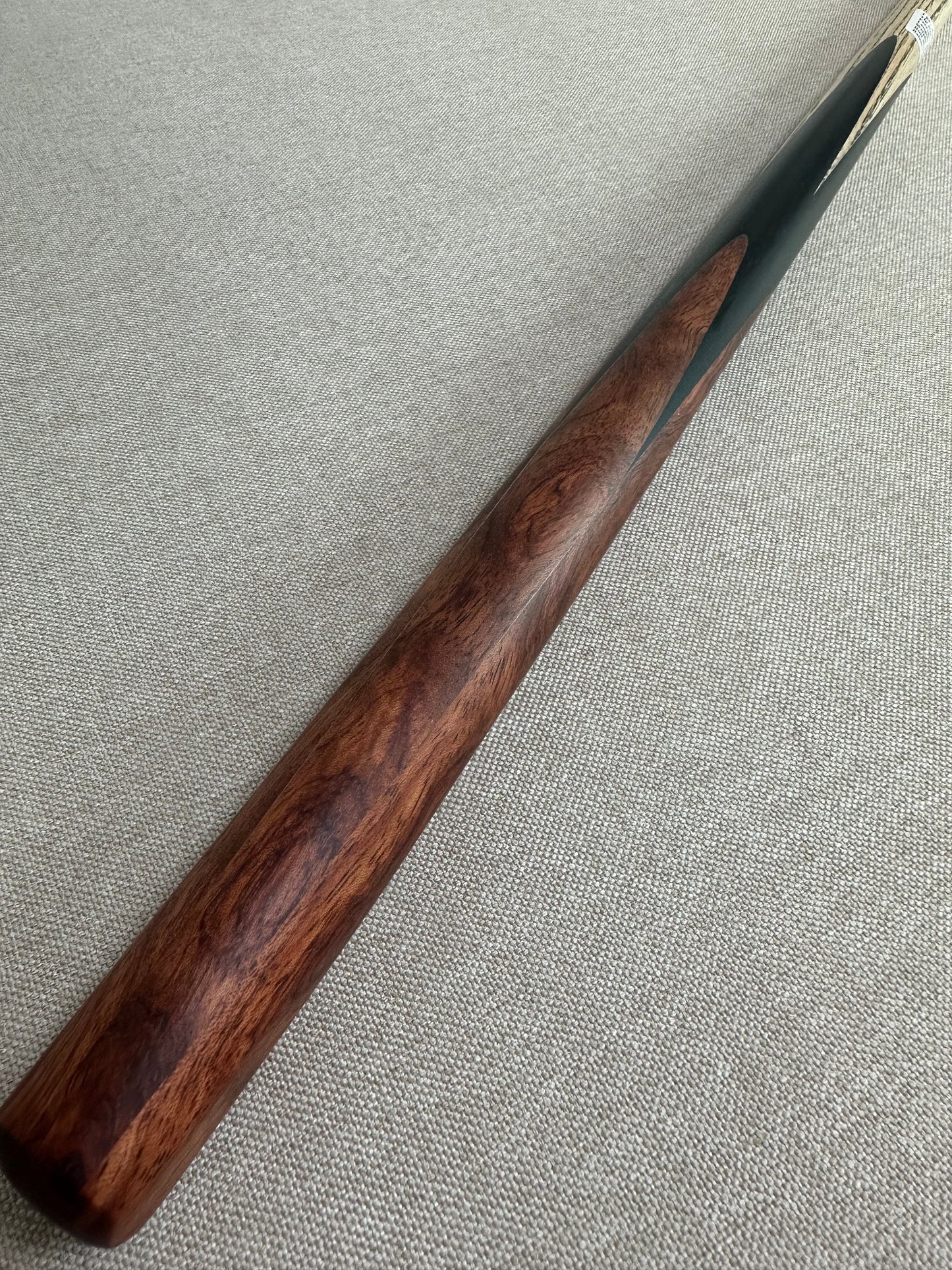 Handmade Pro One Piece Black Ebony Cue 10.4 mm Tip