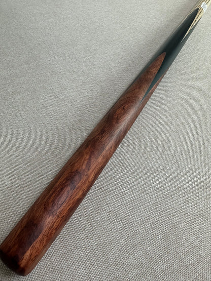 Handmade Pro One Piece Black Ebony Cue 10.4 mm Tip