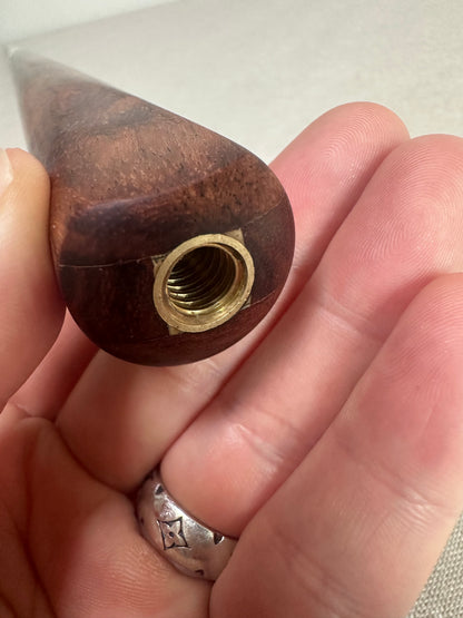 Handmade Pro One Piece Black Ebony Cue 10.4 mm Tip