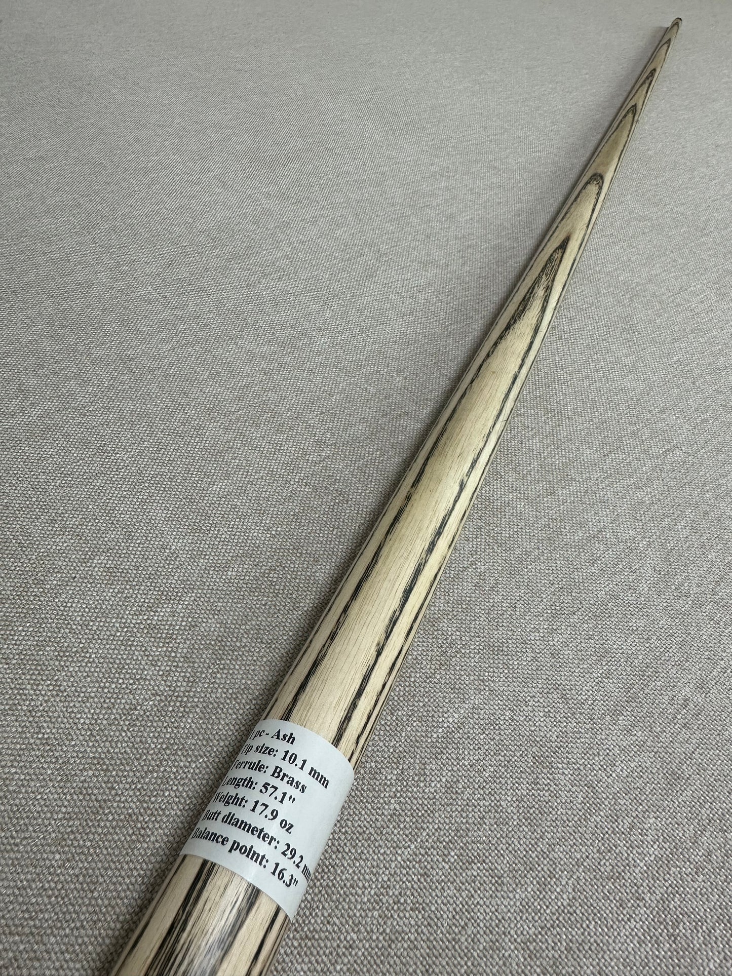 Handmade Pro One Piece Black Ebony Cue 10.1 mm Tip