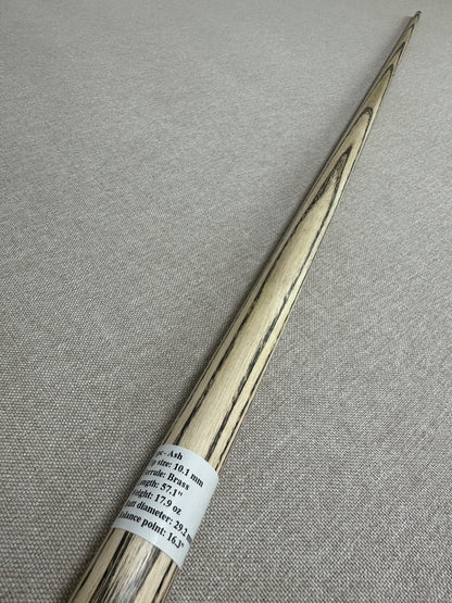 Handmade Pro One Piece Black Ebony Cue 10.1 mm Tip