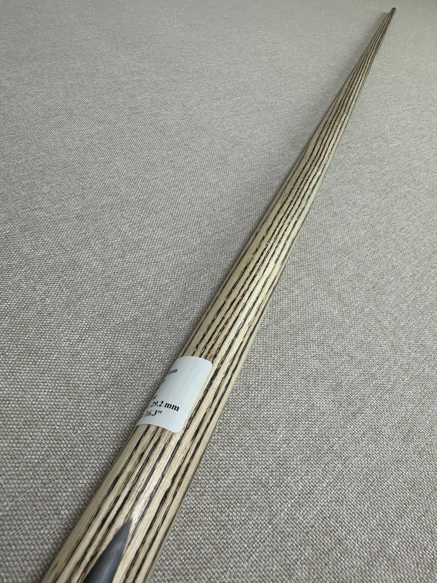 Handmade Pro One Piece Black Ebony Cue 10.1 mm Tip