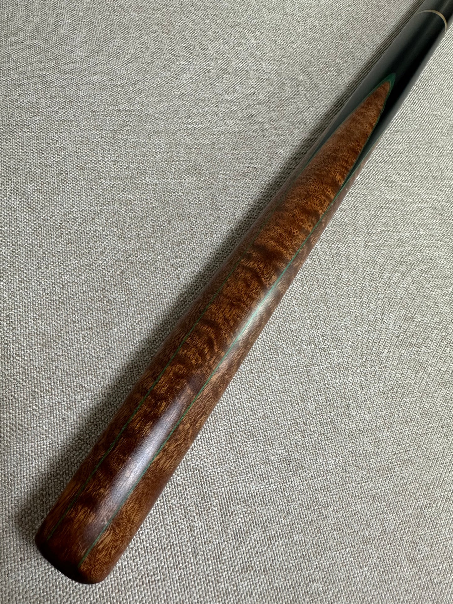 Handmade Pro 3/4 Jointed Black Ebony Cue 10.2 mm Tip